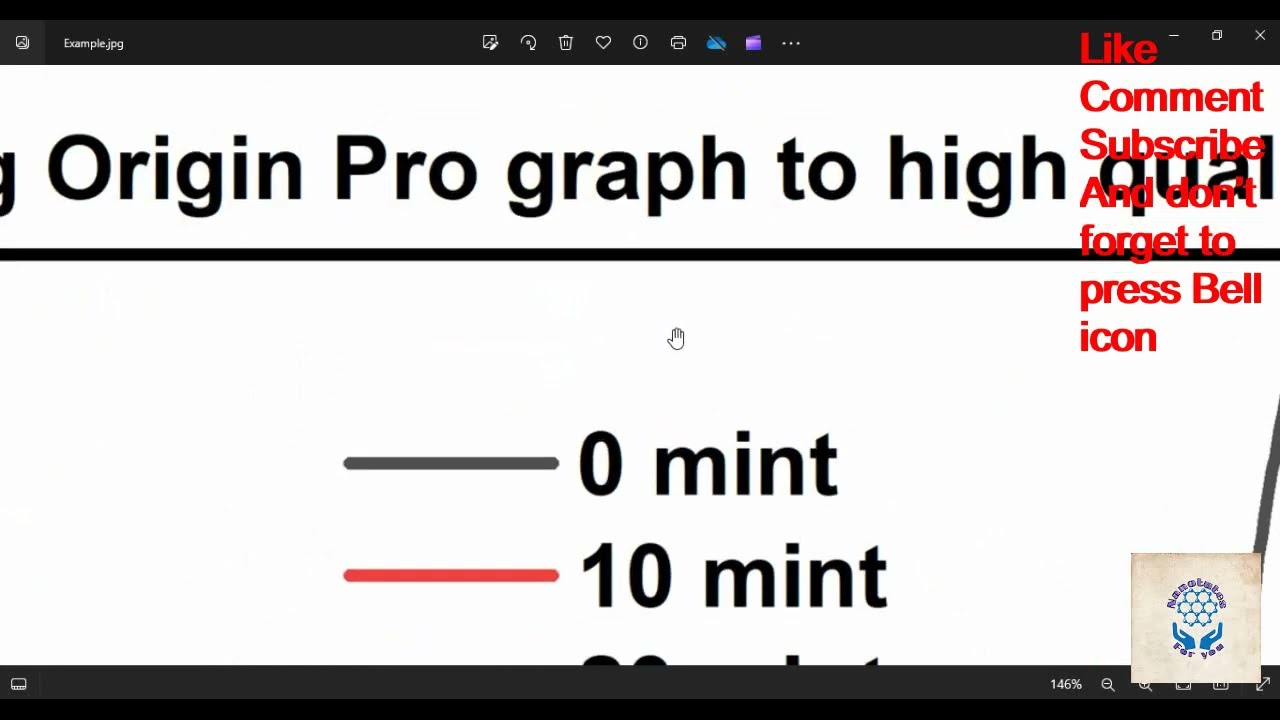 Converting Origin Pro graph to high quality JPG image