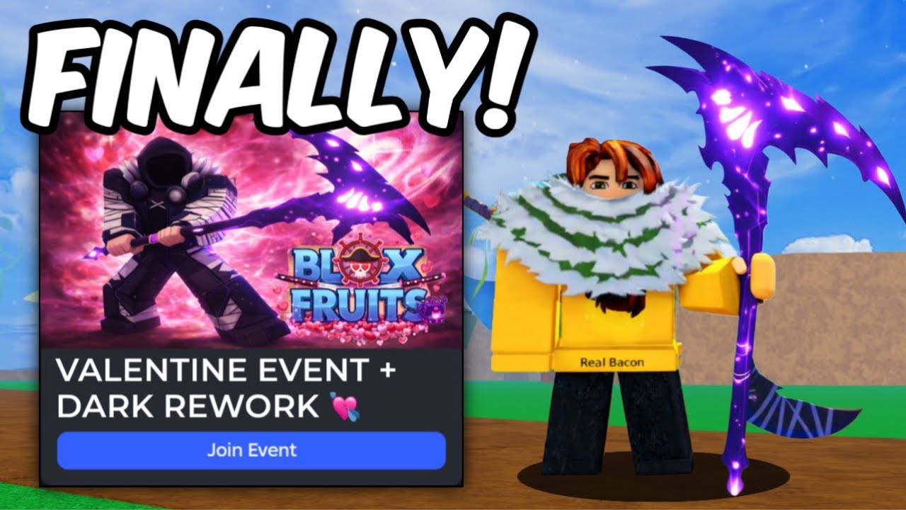 Dark Rework UPDATE FINALLY! Trailer + Valentines in Blox Fruits 💘