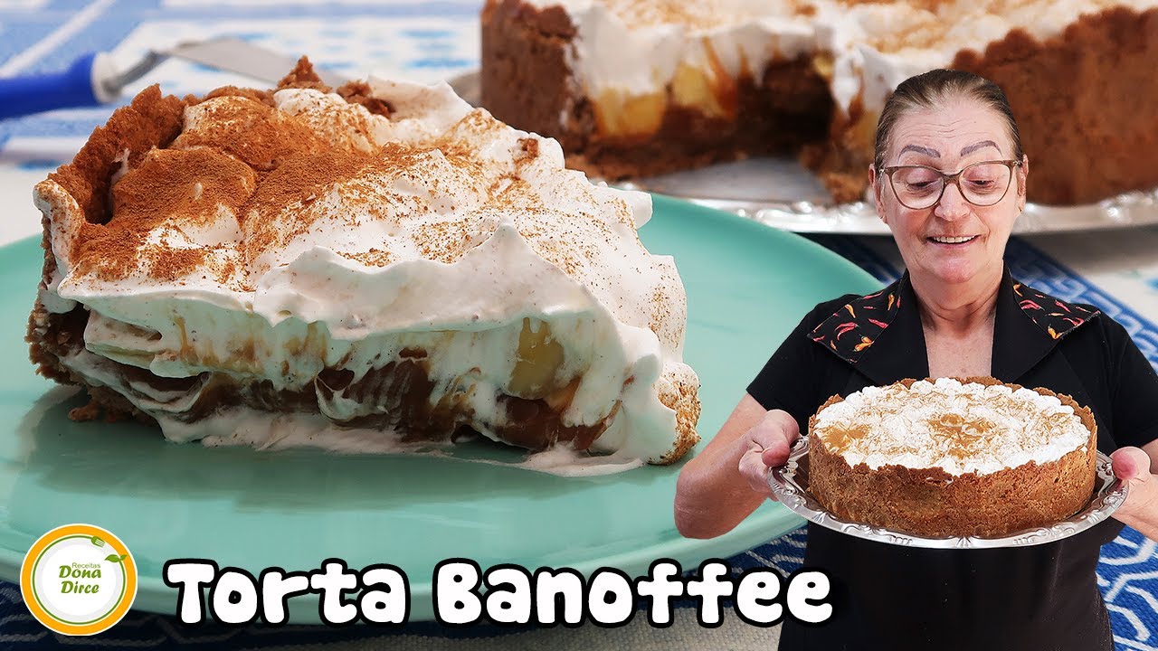 DESCUBRA COMO A DONA DIRCE FAZ A FAMOSA TORTA BANOFFEE | TORTA DE BANANA COM DOCE DE LEITE #526