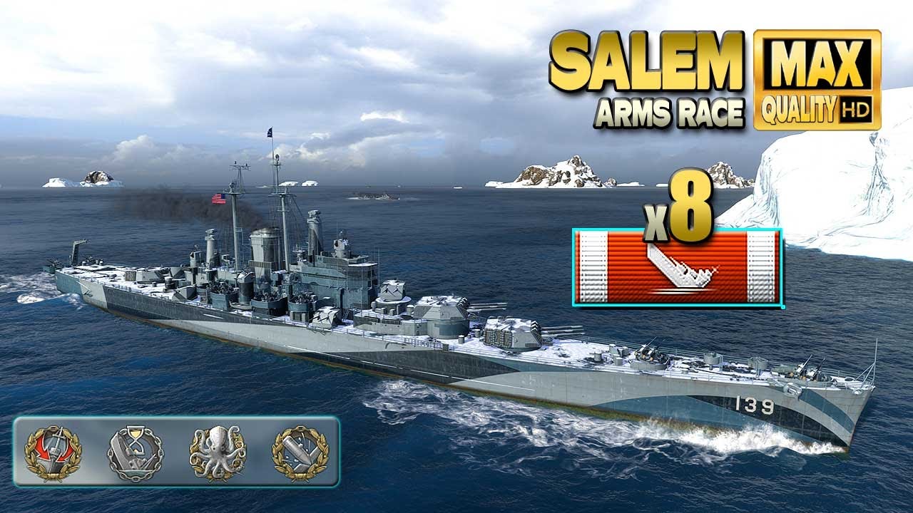 Крейсер «Салем»: Охотник за эсминцами — World of Warships