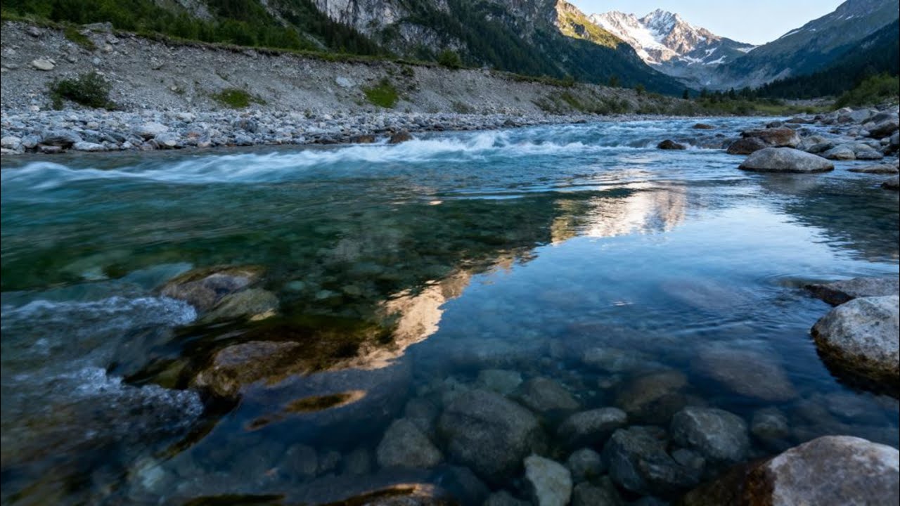 🌲 Peaceful Alpine River Live Stream | Nature Sounds for Sleep, Study & Meditation