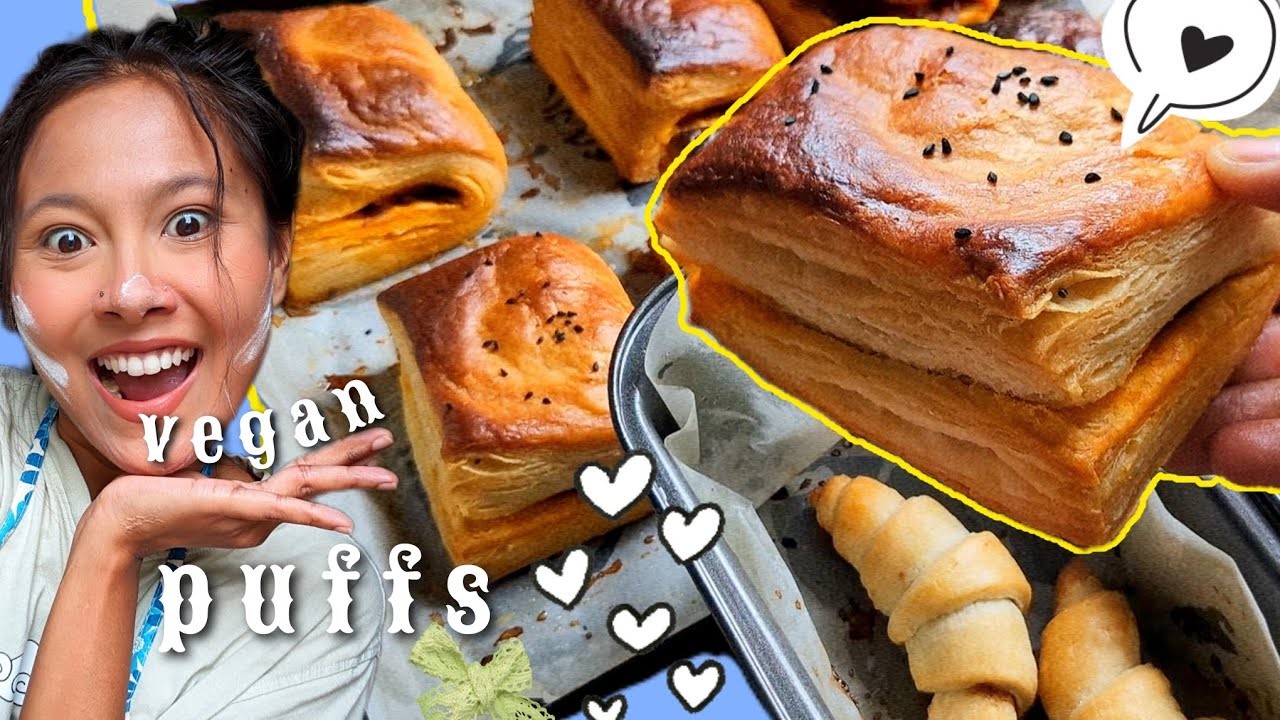 BAKERY STYLE VEG PUFF PASTRY AT HOME | PANEER PUFF PATTIES RECIPE | VEGAN PUFF PASTRY RECIPE VLOG