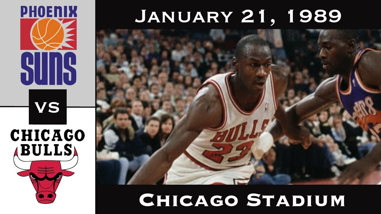 Full Game: Jordan's Epic 53 Points Wasted | Chicago Bulls vs Phoenix Suns (January 21, 1989)