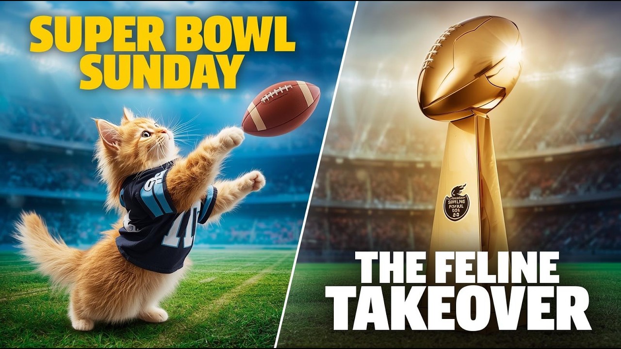 Super Bowl's SECRET Feline Stars: Cats Steal the Show!