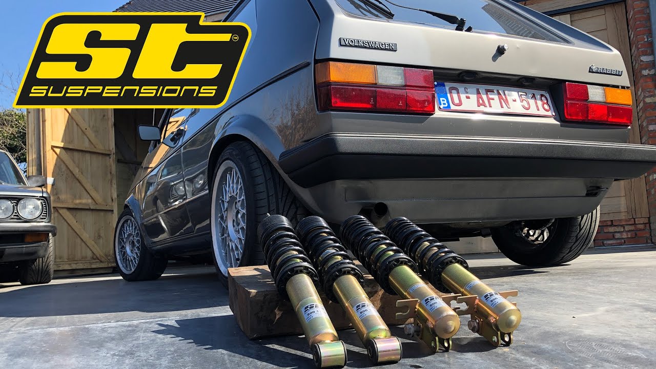 Установка койловеров ST Suspensions на мой Golf Mk1! (ST XA)