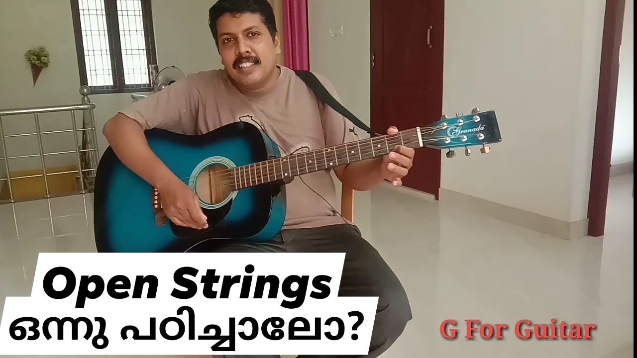 Easy Open string exercises for beginners (Malayalam) video 3