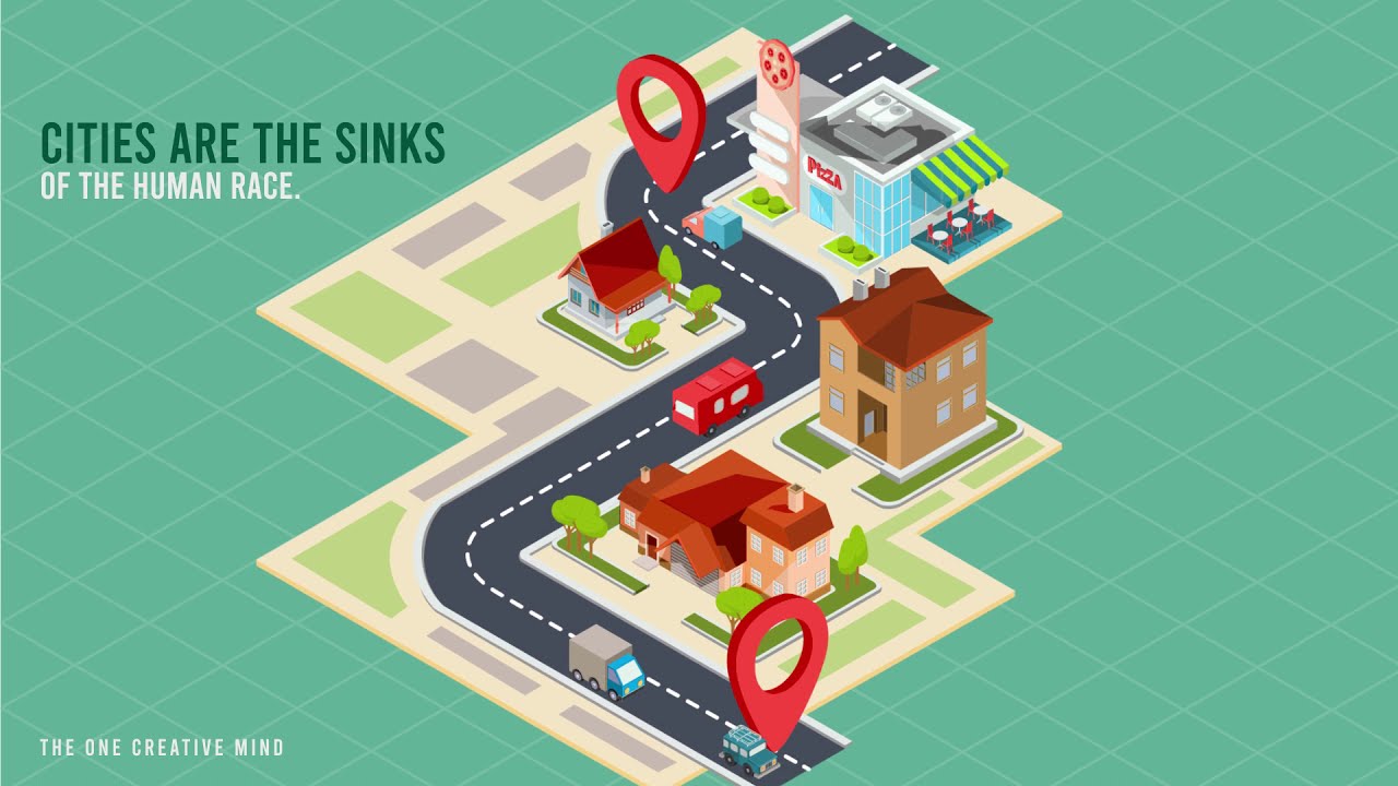 Isometric city 2D Animation | After Effect 2D Animation | 2D animation the one creative mind