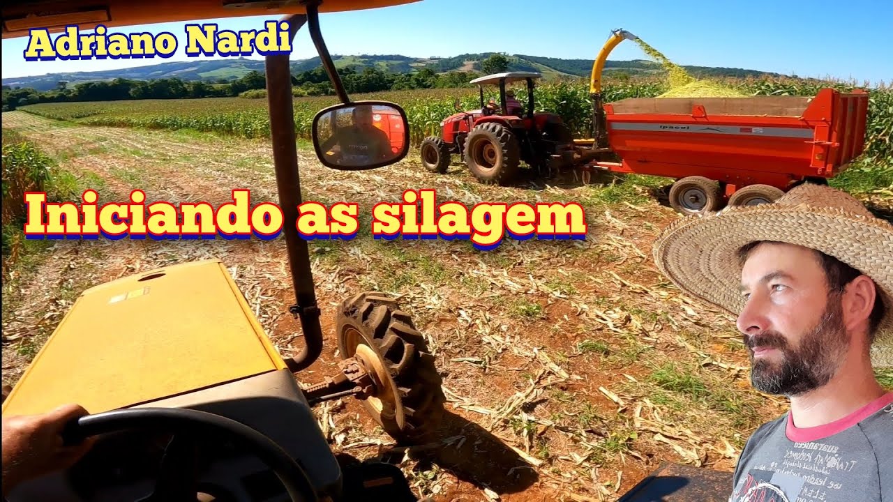 Hoje vamos ajudar o vizinho na lida da silagem.