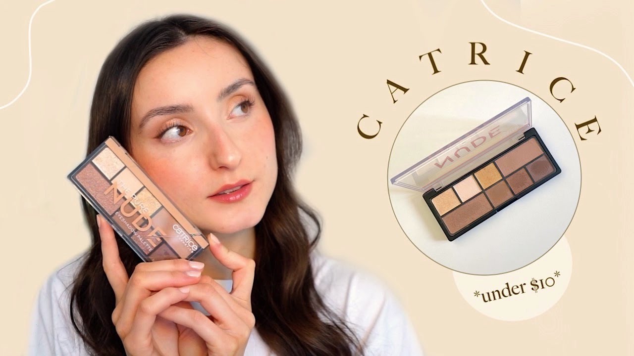 DRUGSTORE PALETTE UNDER $10! CATRICE Pure Nude Eyeshadow Palette | Soft Glam Everyday Palette 🤍