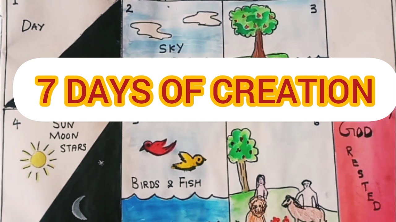 God's beautiful creation|The seven days of creation|Bible Arts and Craft|@obiyafamilyarts