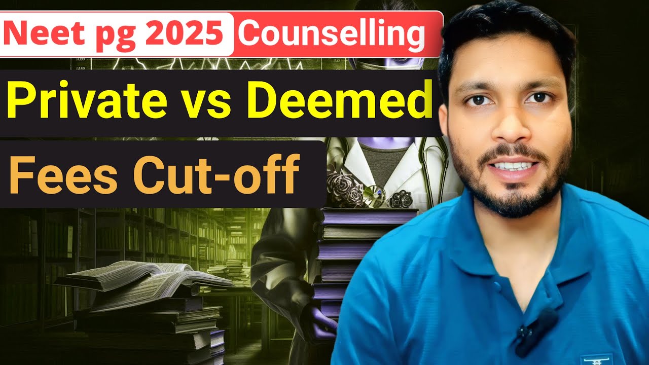 Neet pg 2025 private college cut off / neet pg private college fees/ deemed university cut off, fees