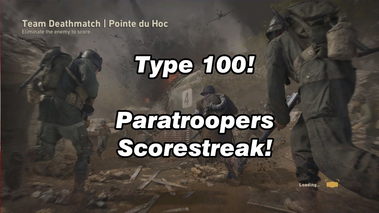 Type 100 Gameplay || Paratrooper Scorestreak || Point Du Hoc