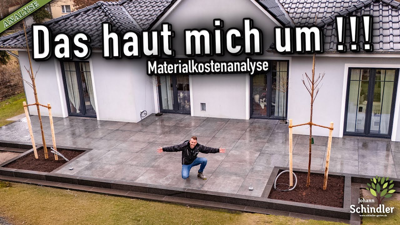 Materialkosten zu der Terrasse | Einfassung, Aufbau und Platten zum selber bauen