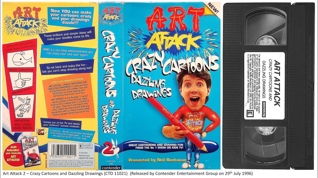 Art Attack 2 - Crazy Cartoons and Dazzling Drawings [UK VHS] (1996)