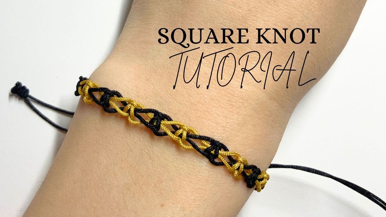 How to Make a Square Knot Bracelet | Easy DIY Tutorial | Macrame Bracelet