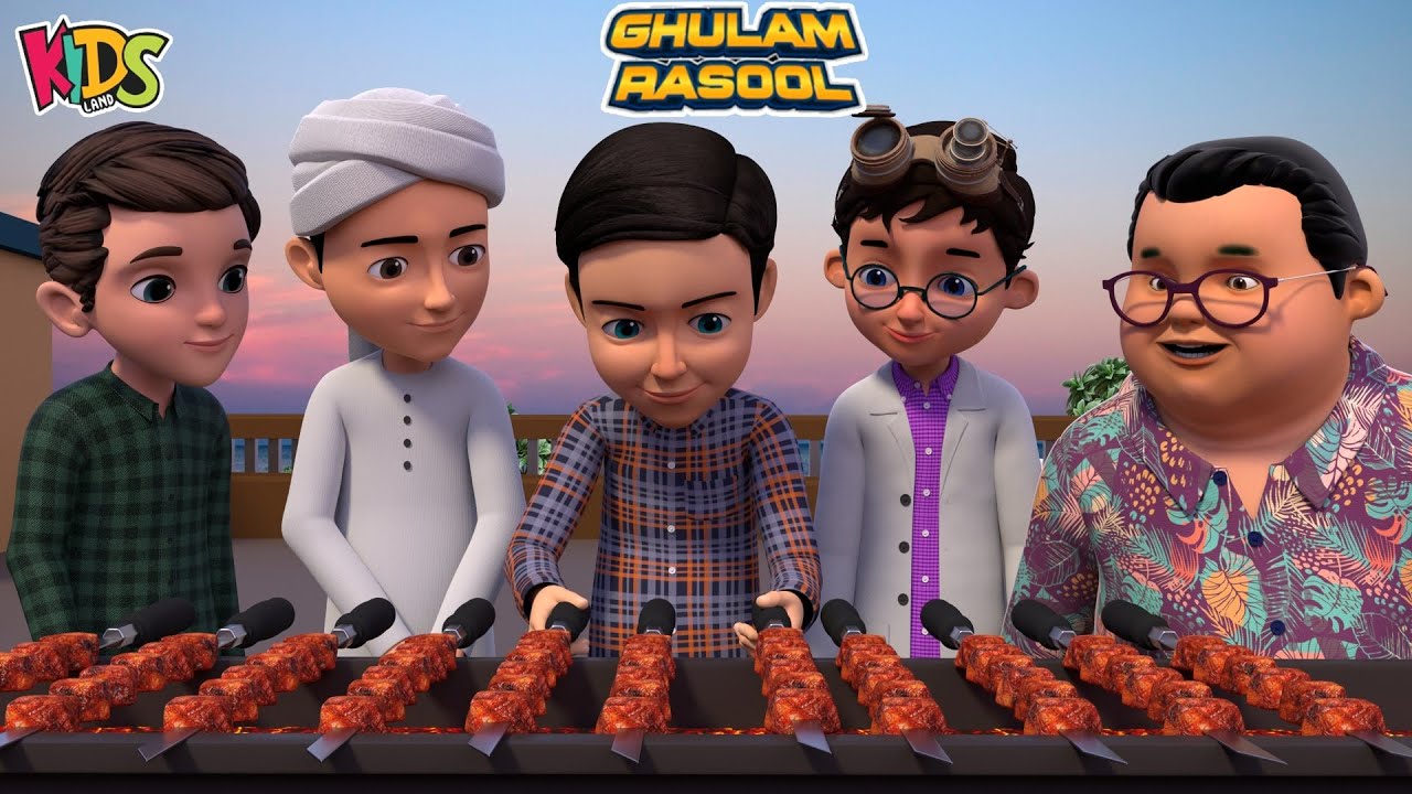 Barbeque Party  | New Episode 2025  | Ghulam Rasool Cartoon Series | Islamic Cartoon | Kids Land