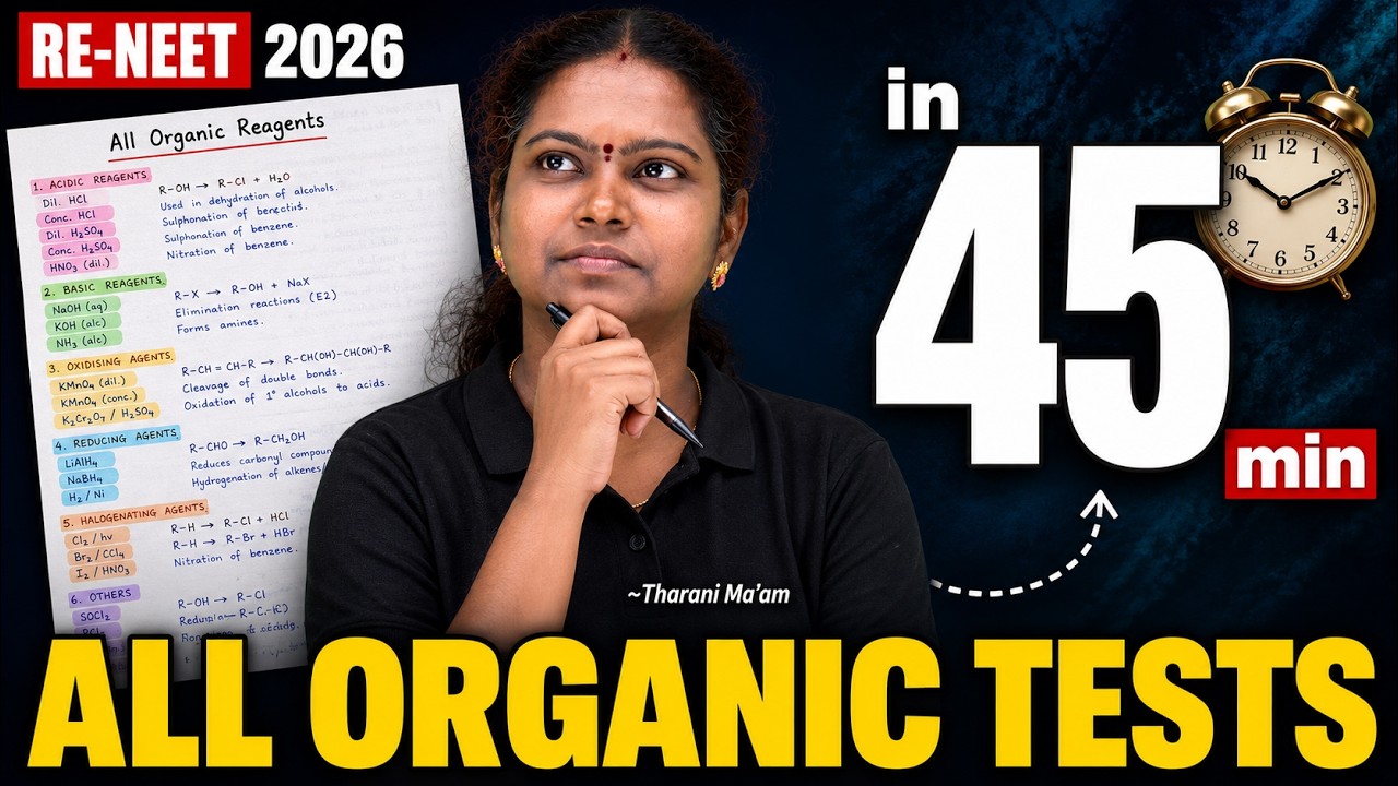 MOST PREDICTED 😱 ORGANIC CHEMISTRY TESTS One Shot RENEET 2026