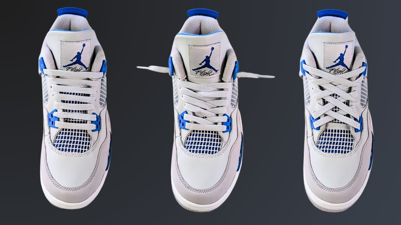 3 WAYS TO LACE NIKE AIR JORDAN 4s | JORDAN 4 LACING