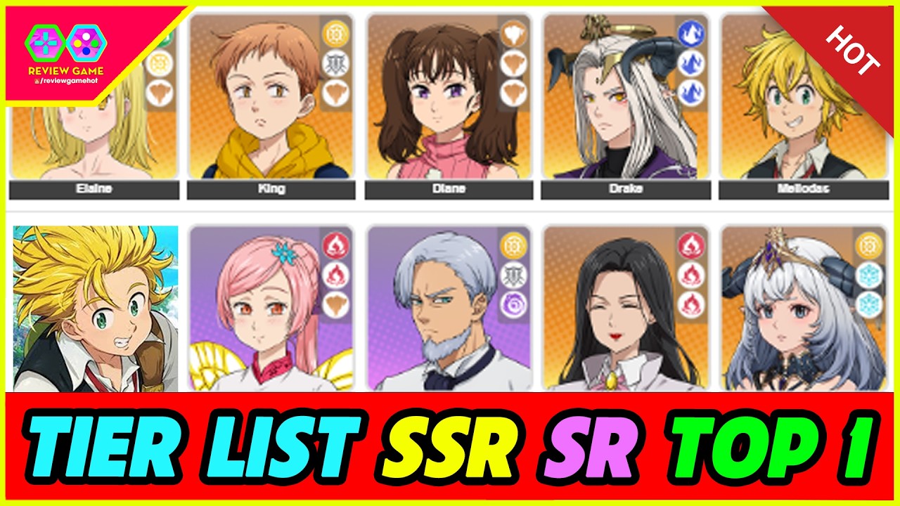 The Seven Deadly Sins: Origin - Tier List TOP SSR SR Vũ Kh&iacute; Mạnh TOP 1 Cho  AE Tham Khảo Build Team