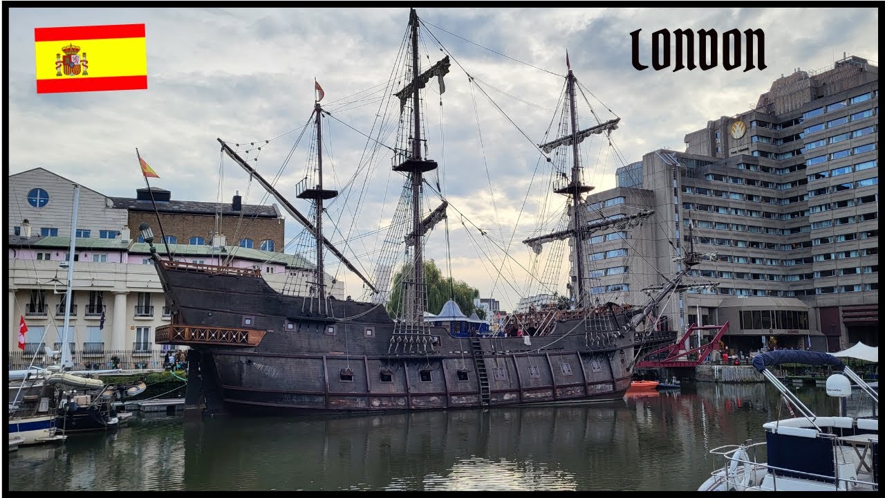 Spanisches Kriegsschiff attacks London 