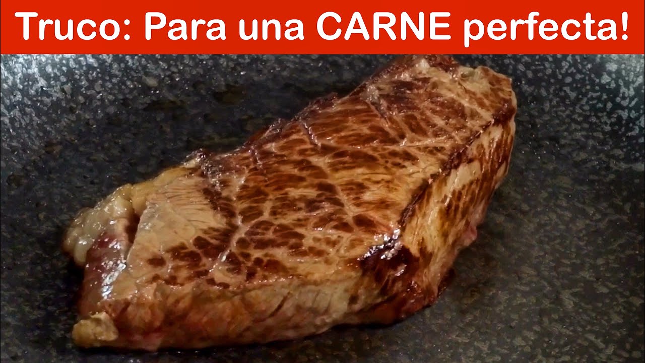 Truco para ASAR carne sobre la sartén