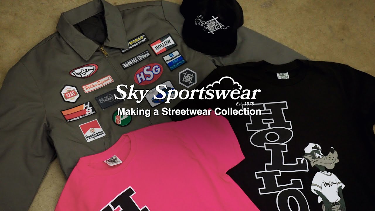 Making a Streetwear Collection at Sky Sportswear feat. PeepGame collab with Xavier Wulf