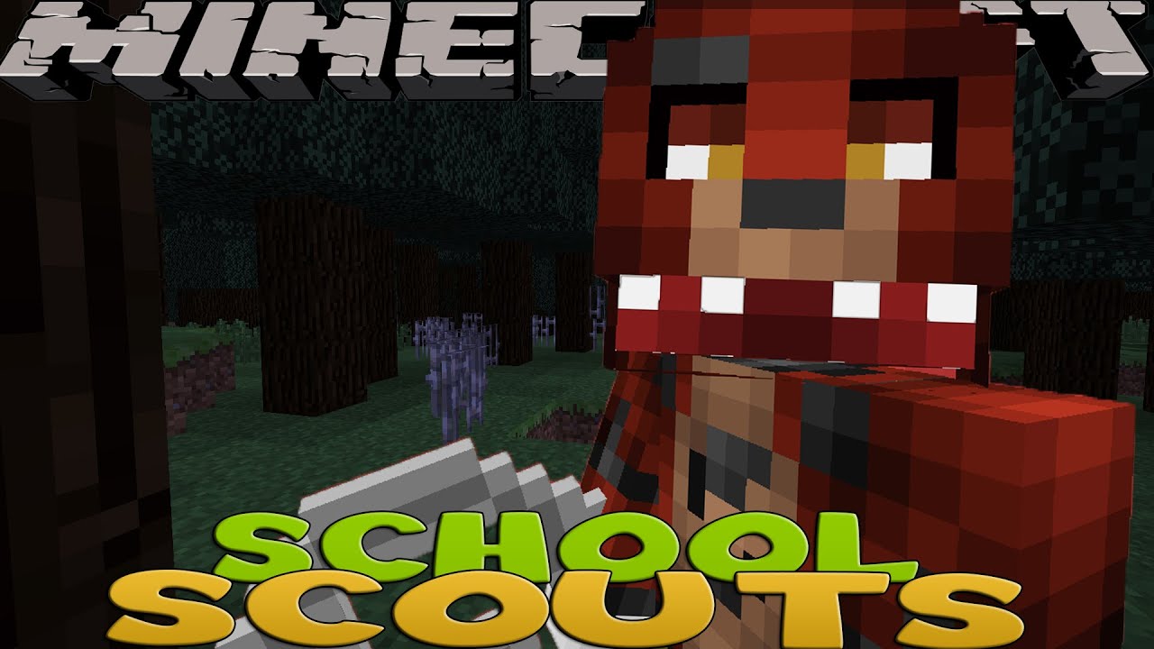 Minecraft School Scouts - FIVE NIGHTS AT FREDDY'S OUT SMARTING FOXY!!
