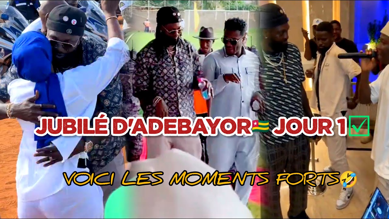 🚨VOICI LES MOMENTS FORTS AU PREMIER JOUR DU JUBILÉ D'ADEBAYOR