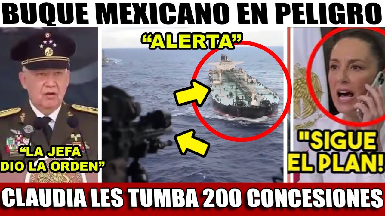 ALERTA CARIBE! PENTAGONO ENCAÑONA BUQUE. MEX ¡CLAUDIA RESPONDE! LES TUMBA 200 CONCESIONES MINERAS