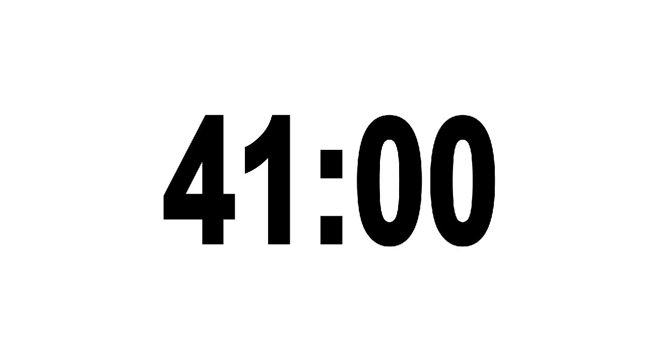 41 Minute Countdown Timer with Alarm