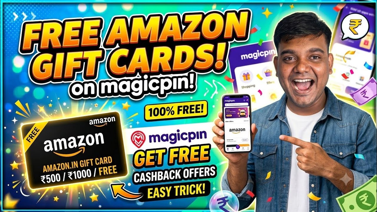 Amazon pay Free Gift Card ₹10 / Amazon pay Gift card ₹50 Only ₹10-₹20 me / Magicpin loot offer 