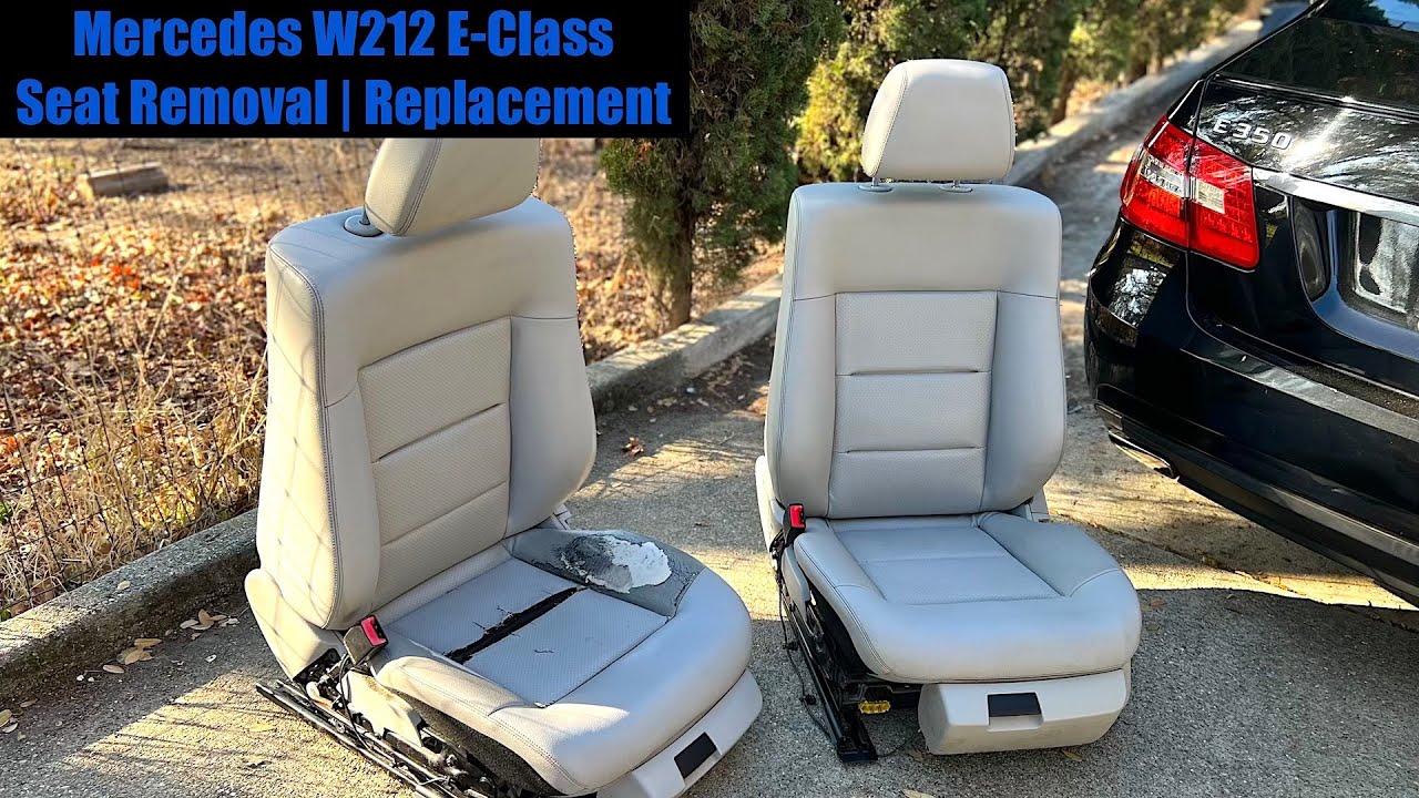 How To Remove Driver Seat on Mercedes E Class W212 E350 | W212 Seat Replacement
