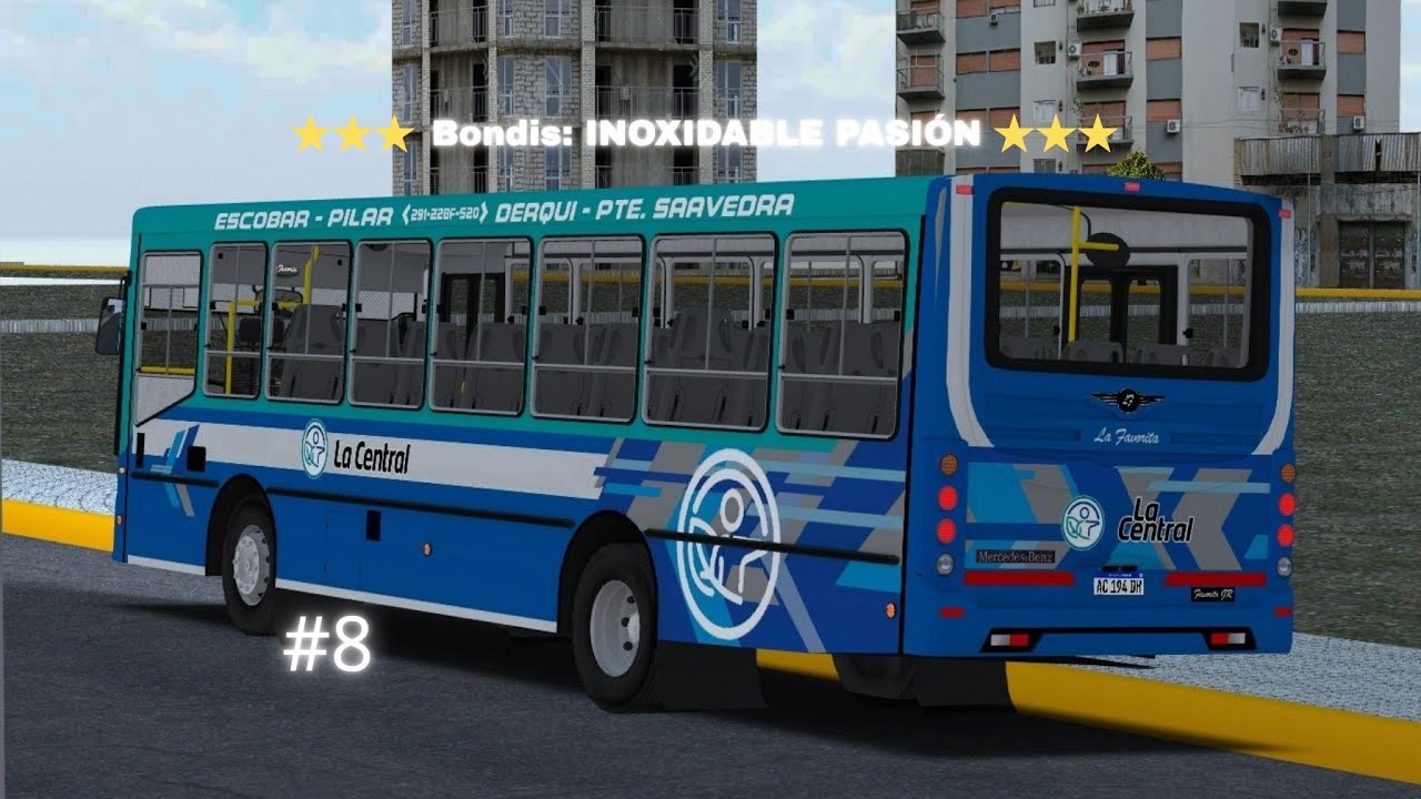 MUNICIPIO DE PILAR 🤙 | PBS #8 - La Favorita GR II - Mercedes-Benz OF 1621 L-SB - Línea 520  