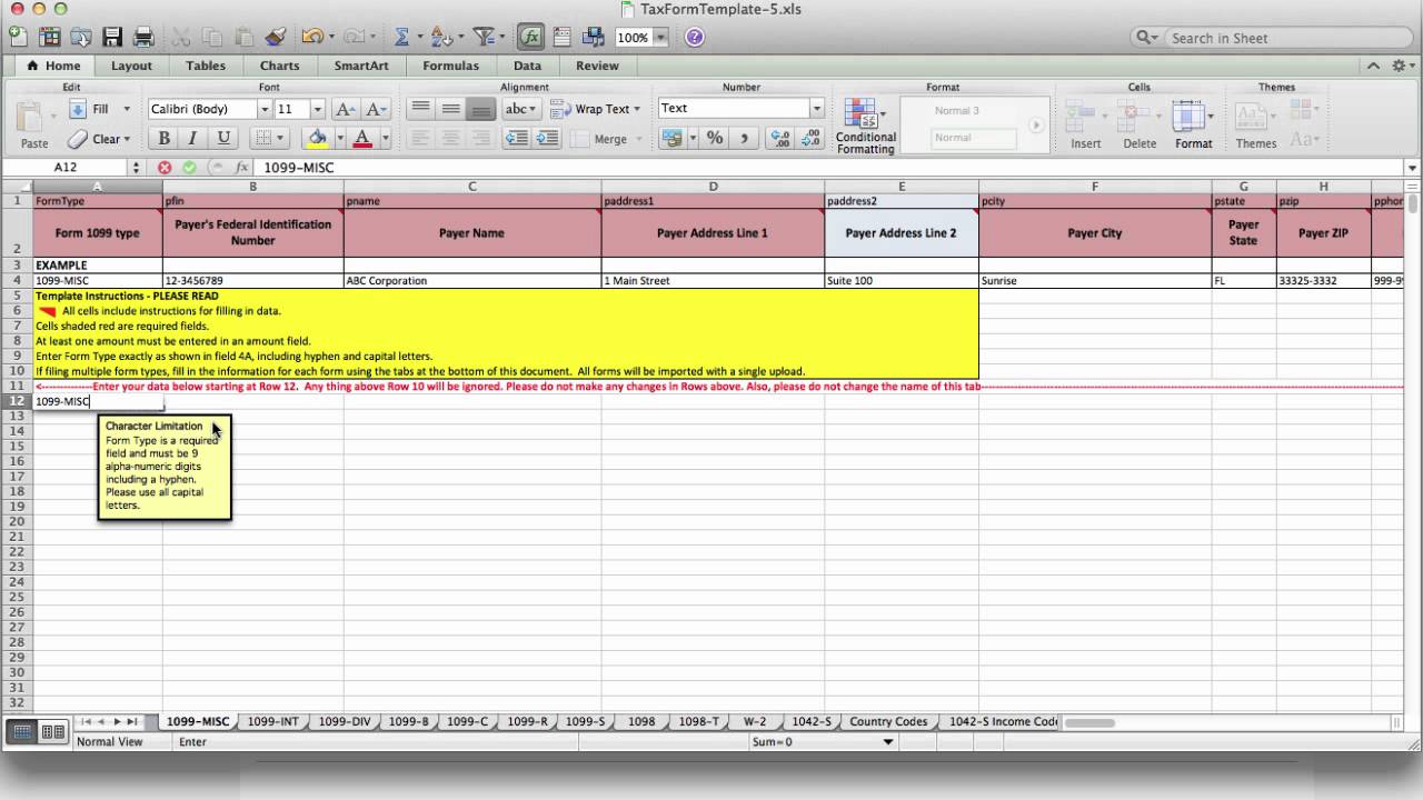 E-File: How to upload your tax data using the Excel Template