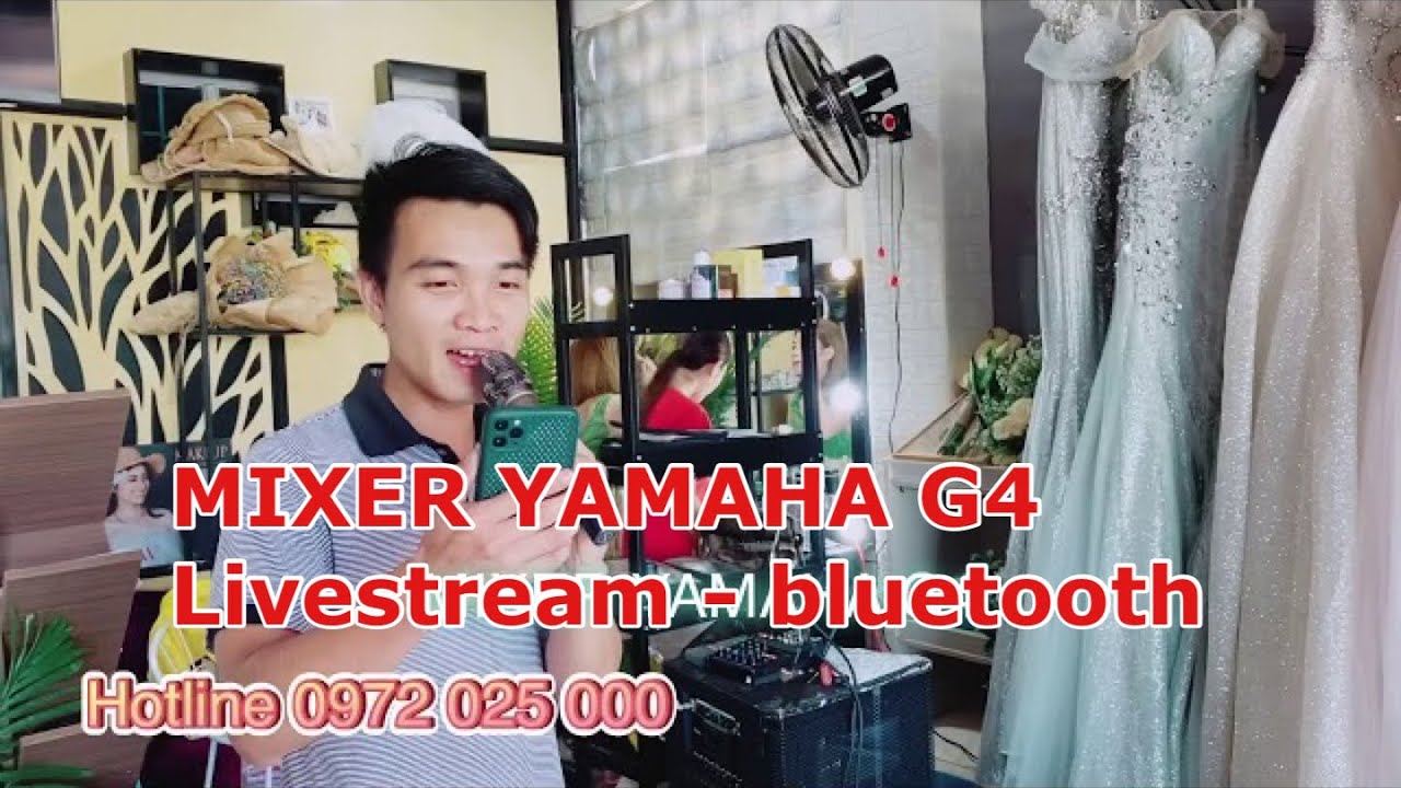 MIXER G4 YAMAHA si&ecirc;u phẩm k&egrave;m 2 Micro kh&ocirc;ng d&acirc;y