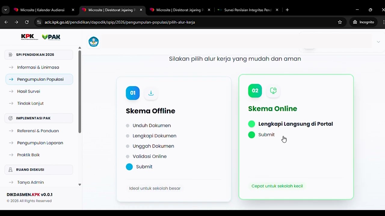 video panduan pengisian populasi SPI Pendidikan 2026