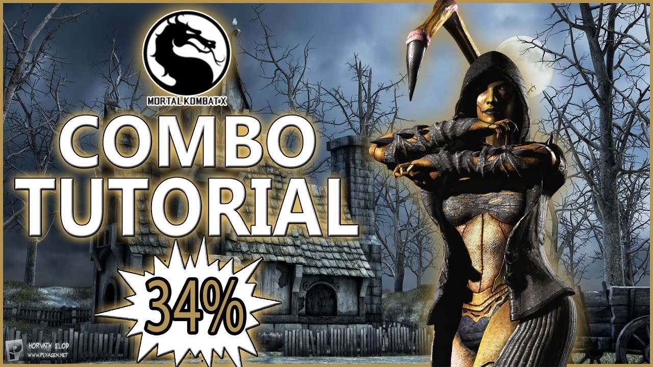 Mortal Kombat X D'VORAH Combos - ALL VARIATIONS - Mortal Kombat X Combo Tutorial