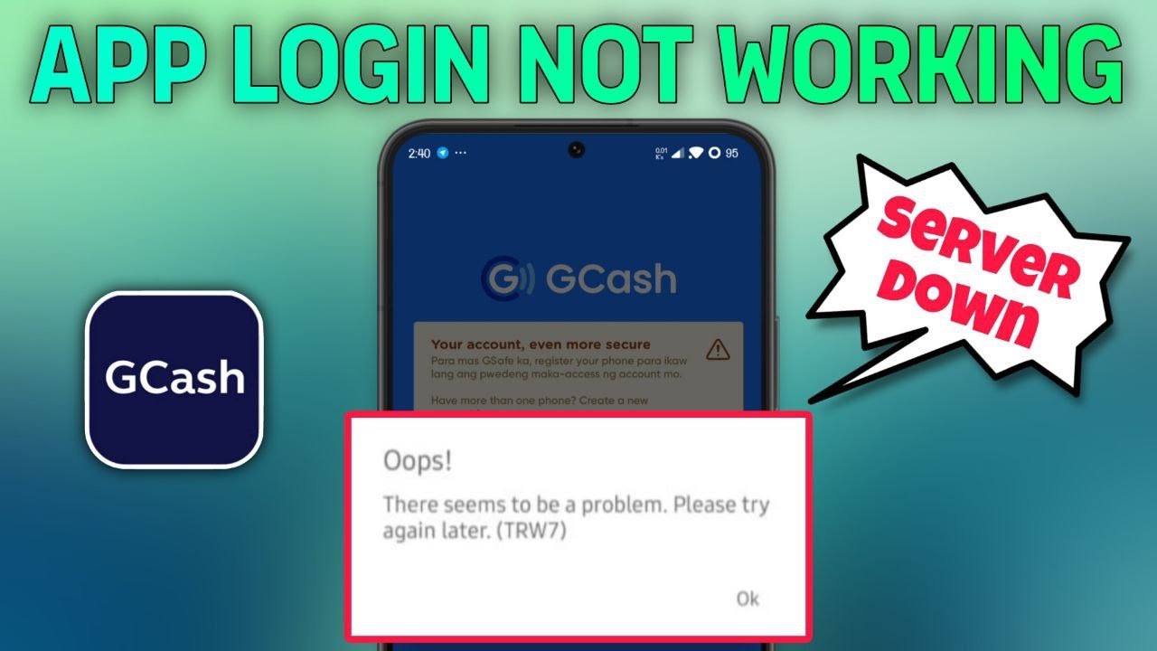 GCash App Login Not Working? Gcash problem today! || Tech Wash