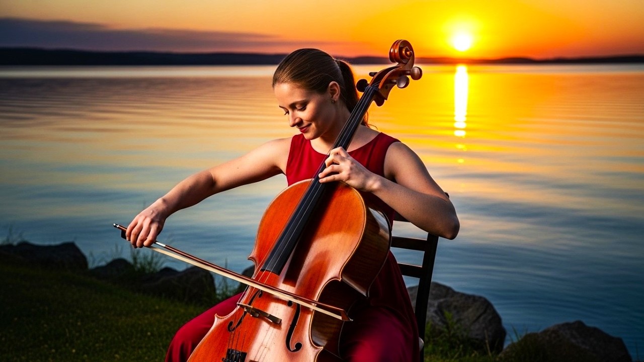 🎻🎹 Виолончель и фортепиано снежной ночью – ностальгическая музыка для сна и снятия стресса