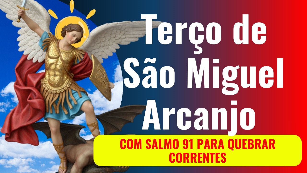 ✝️📿16/02/2025 ⛓️TERÇO DE SÃO MIGUEL ARCANJO QUEBRA DE CORRENTES E AMARRAS ESPIRITUAIS