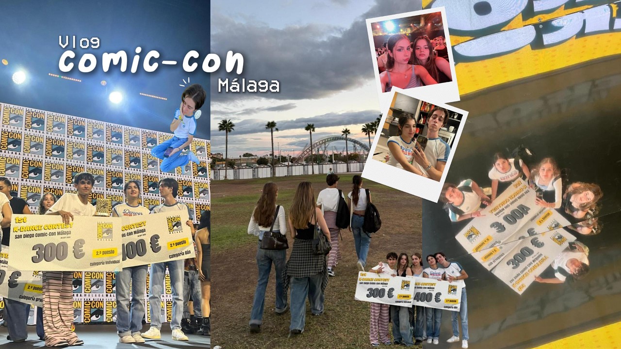 Vamos a la PRIMERA COMIC-CON en ESPAÑA y ganamos 700 EUROS | vlog comic con málaga 2025