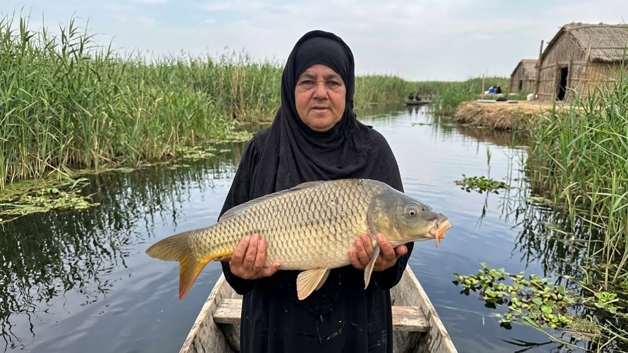 الو هذا الحض الو ماكو أخو المختارة فاطمه ناصب شبك بالنهر وراحت تشوف الشبك ولقت بي سمك مو طبيعي