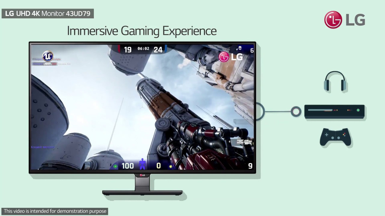 LG UHD 4K Monitor รุ่น 43UD79-B จอคอมพิวเตอร์ IPS ขนาด 42.5 นิ้ว