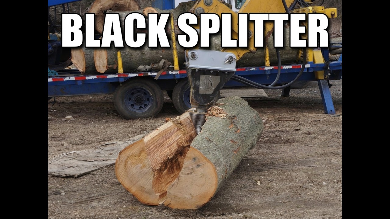 Black Splitter Log Splitter / Firewood Splitter / Screw Splitter / Stump Splitter