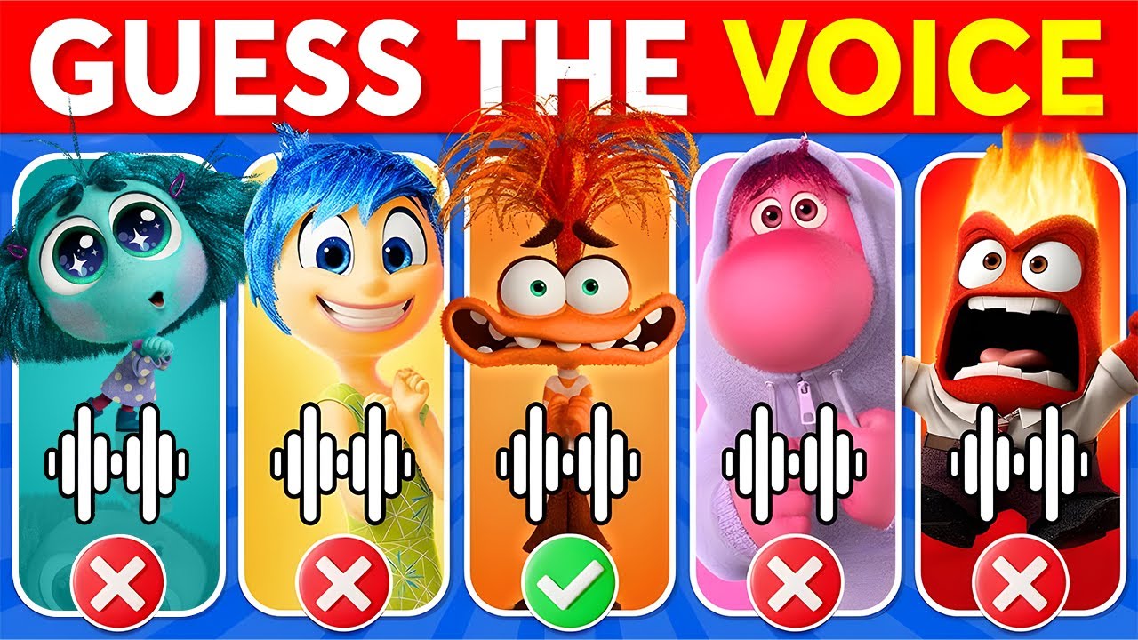 🔊 Guess The Voice...! Inside Out 2 Movie 🔥 Anxiety, Joy, Envy, Embarrassment, Ennui