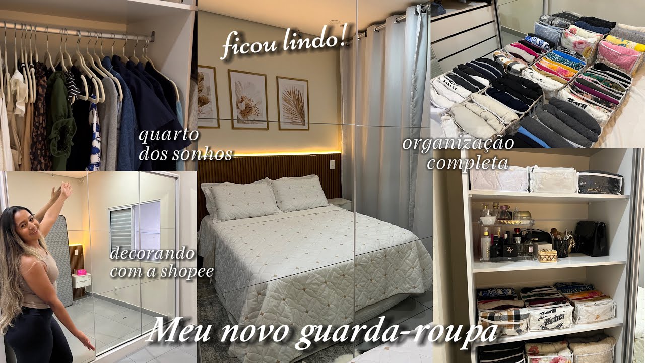 MEU NOVO GUARDA-ROUPA DA MADESA | TRANSFORMEI MEU QUARTO | FICOU LINDO