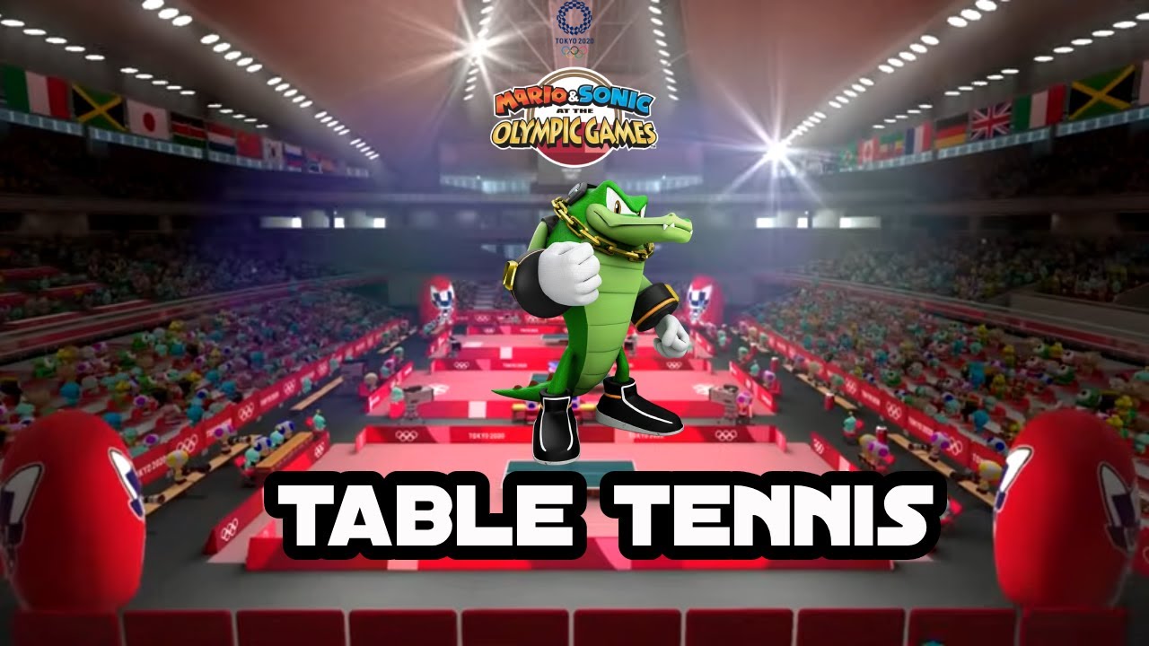 Mario & Sonic At The Tokyo 2020 Olympic Games Table Tennis # 20 (Vector)