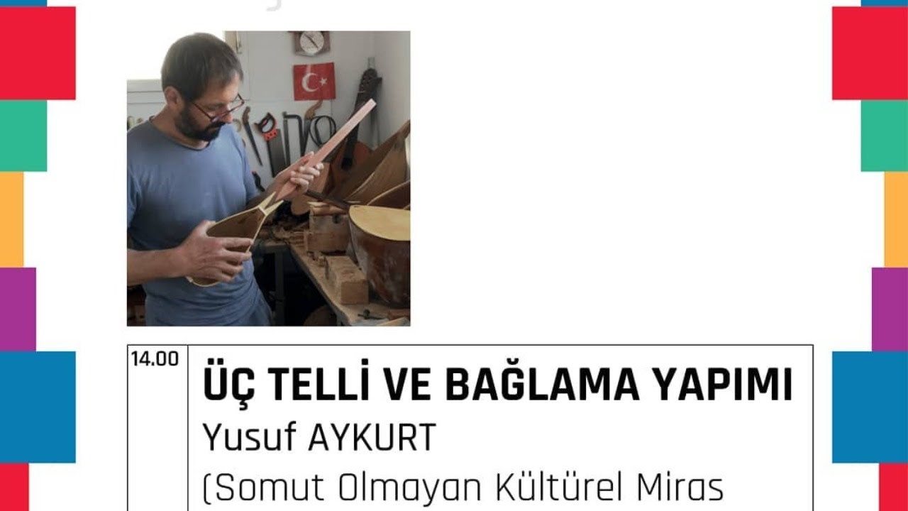 Yusuf AYKURT ile Üç Telli ve Bağlama Yapımı | 10 Eylül 2020 - 14.00 #EtkinKütüphane