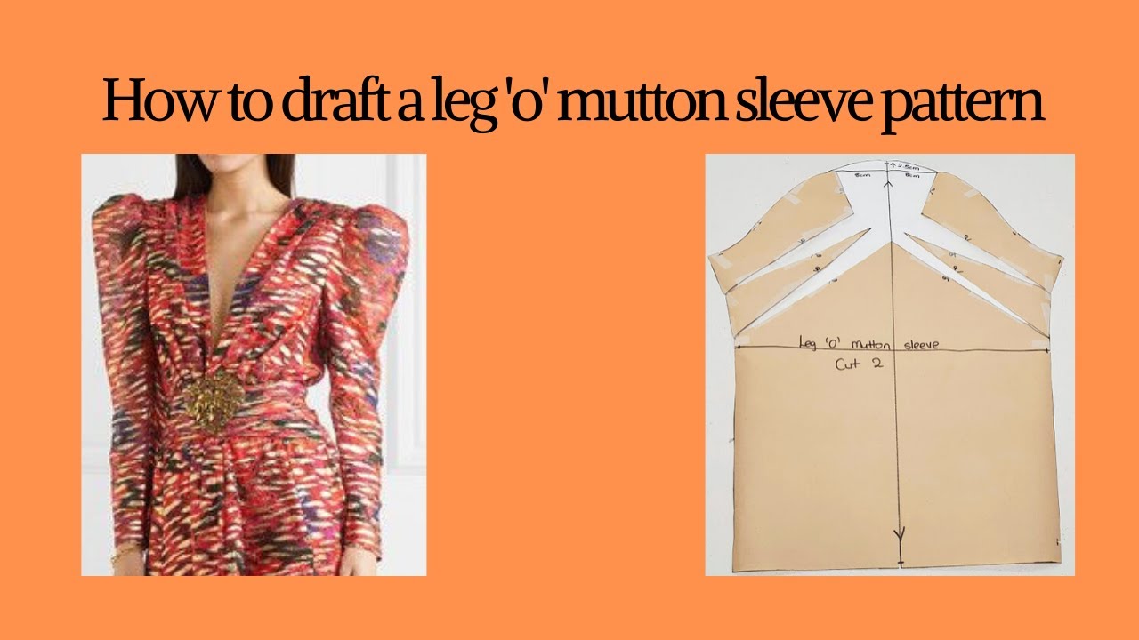 How to draft a leg 'o' mutton sleeve pattern/patternmaking(pattern making)