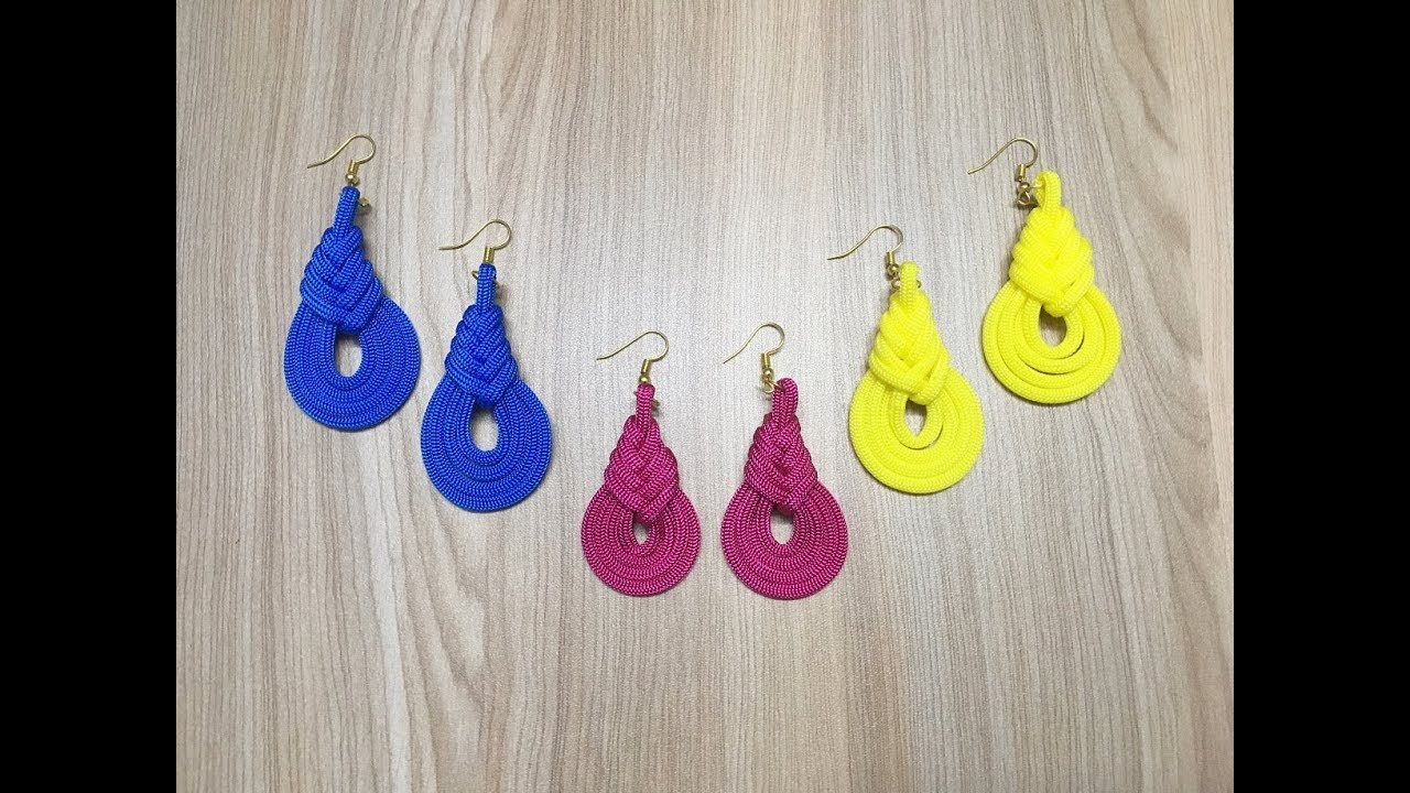 How to Make Earrings easily at home | DIY Earrings | Macrame Cord Earrings